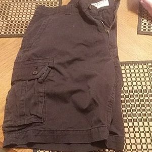 Arizona Jeans Mens cargo shorts, black, size 38.
